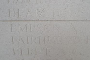 Arthur empson s inscription at arras