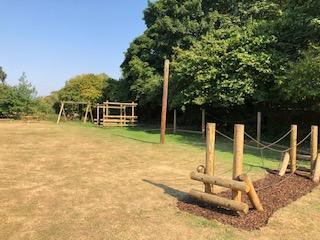 Photo of playing field and play equipment